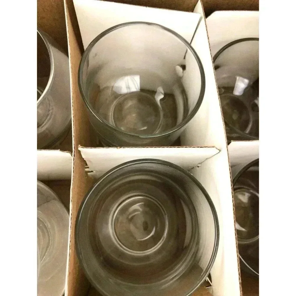 NIB 6 PC Mini Dessert Glass Serving Cups Assorted Size Gift Party‎ Short